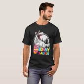 Kinder paasbunnysaurus rex koele rex paasdinosa t-shirt (Voorkant volledig)