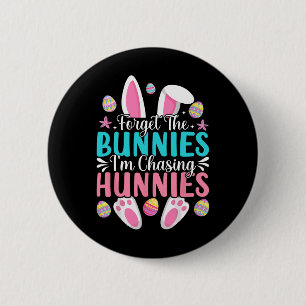 Kinder paasdag konijn vergeet de konijntjes ik ben ronde button 5,7 cm