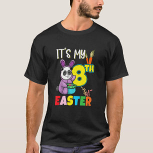 Kinder paaseierjacht 8e Verjaardag Leuke paaspand T-shirt
