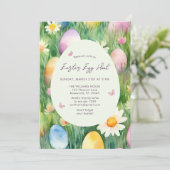 Kinder paaseierjacht uitnodiging (Staand voorkant)