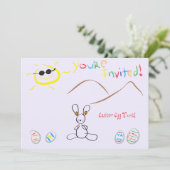 Kinder paasjacht kaart (Staand voorkant)