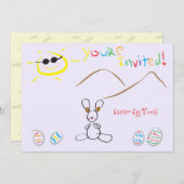 Kinder paasjacht kaart (Voorkant / Achterkant)