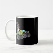 Kinder Paaskonijn Rijden Monster Truck Fun Boys G Koffiemok (Links)