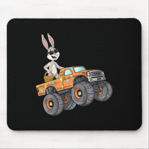 Kinder Paaskonijn Rijden Monster Truck Fun Boys G Muismat