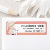 Kinder paasontwerp van het land 6 Adresetiketten Etiket (Insitu)