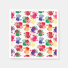 Kinder Painting Birthday Party Servet