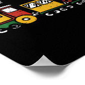 Kinder Pan-Afrikaanse trein Juneteenth Black Histo Poster (Hoek)