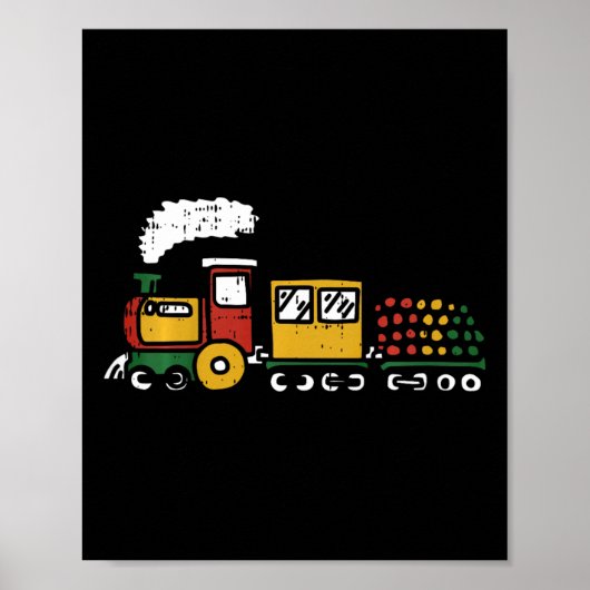 Kinder Pan-Afrikaanse trein Juneteenth Black Histo Poster (Voorkant)