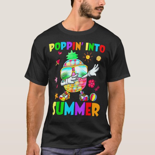 Kinder papaver in de zomerPop Het anananas student T-shirt (Voorkant)