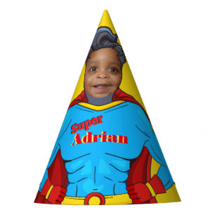 Kinder Papier Pet Superhero Verjaardag Feesthoedjes