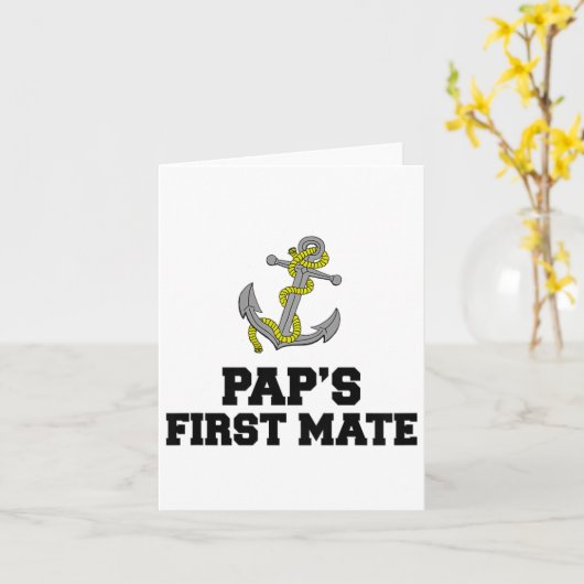 Kinder Pap's Eerste Mate Kleinzoon Kleindochter Bo Kaart (Gele Bloem)