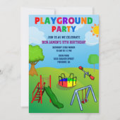 Kinder park in Colorful Playground Kaart (Voorkant)