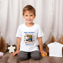 Kinder Partij Dieren Thema Aangepaste Foto Verjaar T-shirt