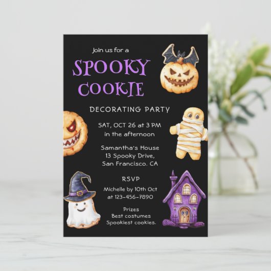 Kinder partij Halloween Kaart (Staand voorkant)