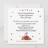 Kinder partij Halloween Kaart (Achterkant)