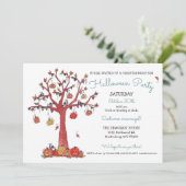 Kinder partij Halloween Kaart (Staand voorkant)