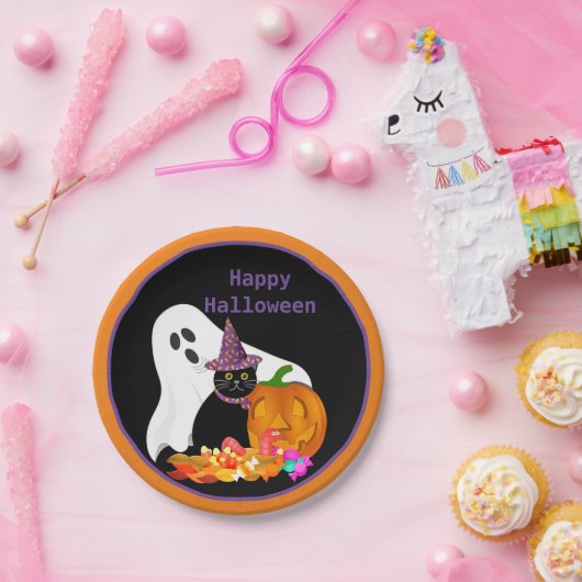 Kinder partij Halloween Papieren Bordje (Feest)