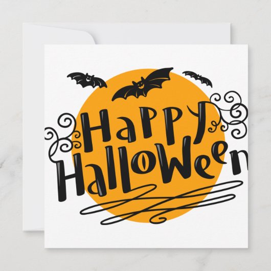 kinder partij halloween uitnodiging (Achterkant)