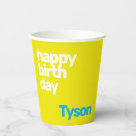 kinder partij Happy Birthday Minimale gewoonte Papieren Bekers