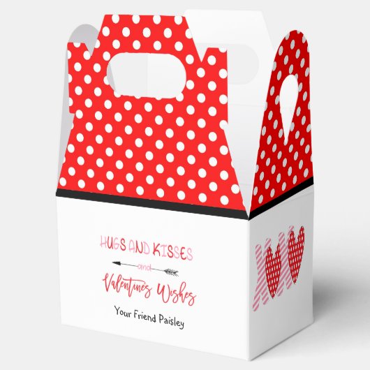 Kinder partij Hugs en Kisses Valentijnsdag Bedankdoosjes (Geopend)