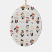 Kinder Partij Pirate Ceramic Ornament (Rechts)