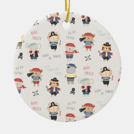 Kinder Partij Pirate Ceramic Ornament (Voorkant)