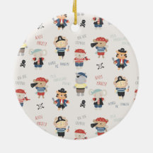 Kinder Partij Pirate Ceramic Ornament