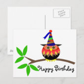 Kinder Partij: Uil Briefkaart (Voorkant / Achterkant)