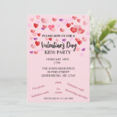 Kinder partij van de Valentijnse partij Rood, Roze Kaart (Staand voorkant)