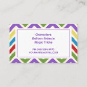 Kinder partij visitekaartje (Achterkant)