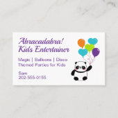 Kinder partij visitekaartje (Voorkant)