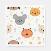 Kinder partij voor juffeldieren servet (Voorkant)