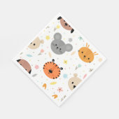 Kinder partij voor juffeldieren servet (Hoek)