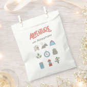 Kinder partij voor outdooravontuurcampagne bedankzakje (Geknipt)