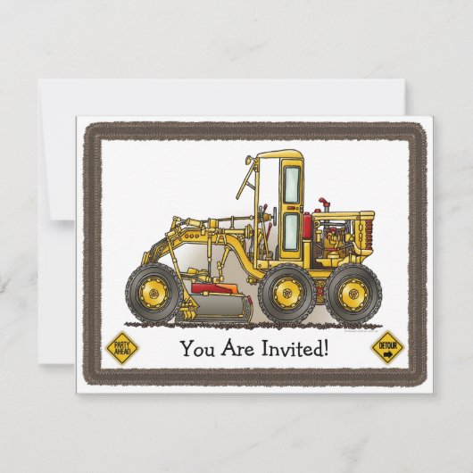 Kinder partij voor wegenbouw kaart (Voorkant)