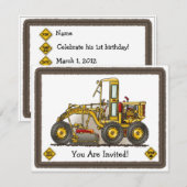 Kinder partij voor wegenbouw kaart (Voorkant / Achterkant)