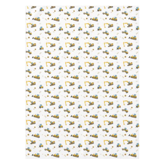 Kinder-party decor constructiedrong vrachtwagen tafelkleed (Voorkant)