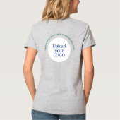 Kinder Party Planner Pastel Teddy Bear QR Code Log T-shirt (Achterkant)