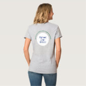 Kinder Party Planner Pastel Teddy Bear QR Code Log T-shirt (Achterkant volledig)