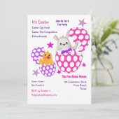 Kinder Pasen 2018 Fun Egg Hunt Party Invites Kaart (Staand voorkant)