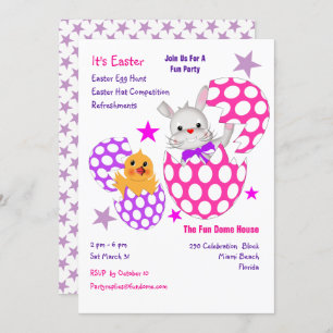 Kinder Pasen 2018 Fun Egg Hunt Party Invites Kaart