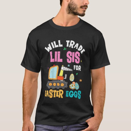 Kinder Pasen ruilt kleine zus in voor Construct T-shirt (Voorkant)