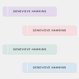 Kinder pastel beklede naamlabels labels