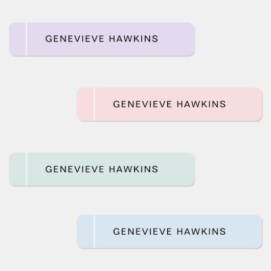 Kinder pastel beklede naamlabels labels (Groep)