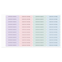 Kinder pastel beklede naamlabels