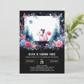 Kinder Pastel Cat Verjaardag Kaart (Staand voorkant)