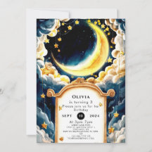 Kinder Pastel Moon Verjaardag