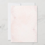 Kinder Pastel Roze Schattige 1e Verjaardag Uitnodi Kaart (Achterkant)