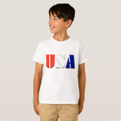 Kinder Patriotic USA t shirt (Voorkant volledig)