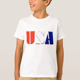 Kinder Patriotic USA t shirt